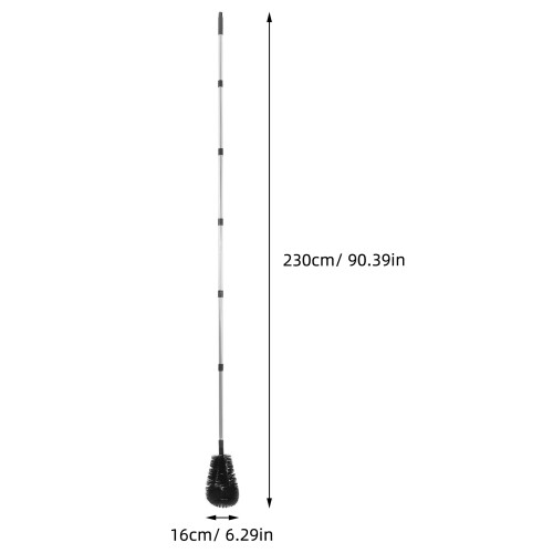 1Set Durable Stainless Steel Gutter Cleaner Tool with Telescoping Pole 1