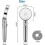 (silver,SIZE 4)Shower Head, High Pressure Shower Head With 5 Modes With Pause Switch On/stop - Black -CAN 2