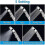 (silver,SIZE 4)Shower Head, High Pressure Shower Head With 5 Modes With Pause Switch On/stop - Black -CAN 3