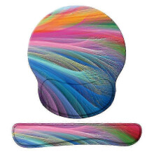 (G07-11)Ergonomic Mouse Pad With Wrist Support,dooke Cute Wrist Pad With Non-slip Rubber Base For Computer, Laptop, Home Office Gaming, Working, Eas