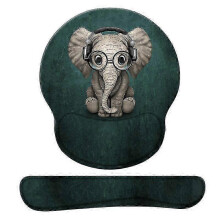 (G07-1)Ergonomic Mouse Pad With Wrist Support,dooke Cute Wrist Pad With Non-slip Rubber Base For Computer, Laptop, Home Office Gaming, Working, Eas