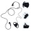 1 Intercom Headset 2- Funk Kopfhörer Ohrstück 3