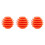 3Pcs Leichte Golf Training Bälle Elastische Design Golf-Orange 1