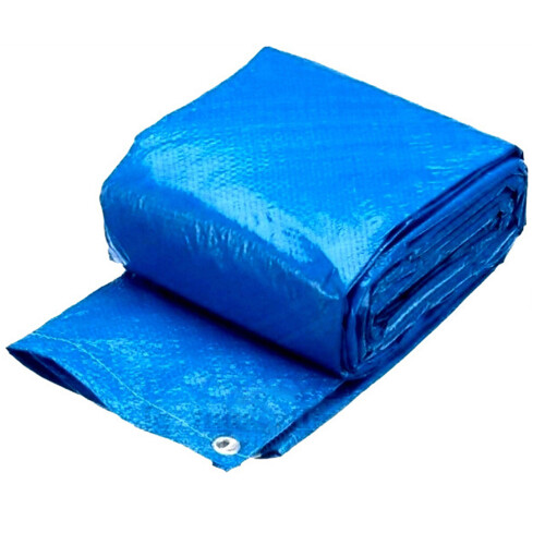 Pe Gewebe Abdeckung Bodenmatte Für Pools 295x206cm Blau 2