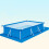 Pe Gewebe Abdeckung Bodenmatte Für Pools 295x206cm Blau 6