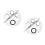 2 Sets Make-up Mit Farbmischstab Nagelkunstfarbe S Silber 5
