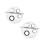 2 Sets Make-up Mit Farbmischstab Nagelkunstfarbe S Silber 8