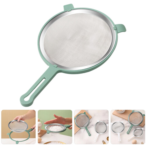 Flour Strainer Spoon Wiederverwendbarer Passierkorb Siebschöpfkelle 1