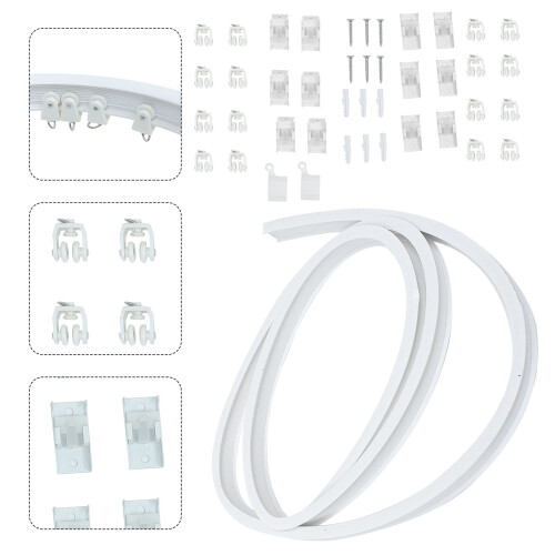 1 Set Flexibler U-Förmiger Vorhangschienen Für 1