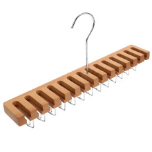 4Stk Holz Krawattenhalter Gürtelaufhänger Organizer