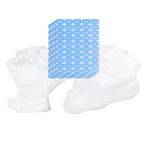 Conjunto De Luvas Descartáveis Plástico E Para Pés