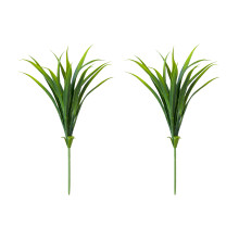 2pcs Low Maintenance Plastic Faux Plant Realistic-Green 2