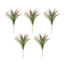 Realistic Plastic Orchids Grass Stems with Ground Stake-C 5