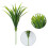 2pcs Plastic Orchids Foliages Artificial Grass Plant with-B 2 5