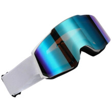 Ultraviolets Shield Ski Eyewears Flexible-White frame light bl