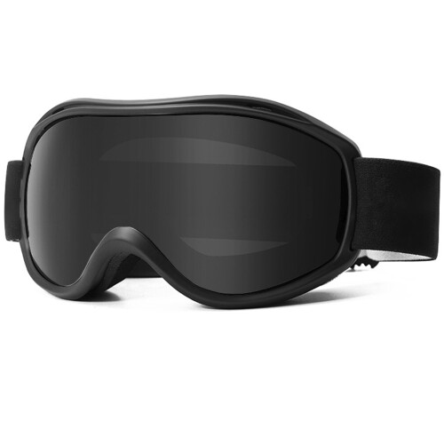 Sport-Ski-Snowboard-Brille,-Sandschwarzer Rahmen Nr.