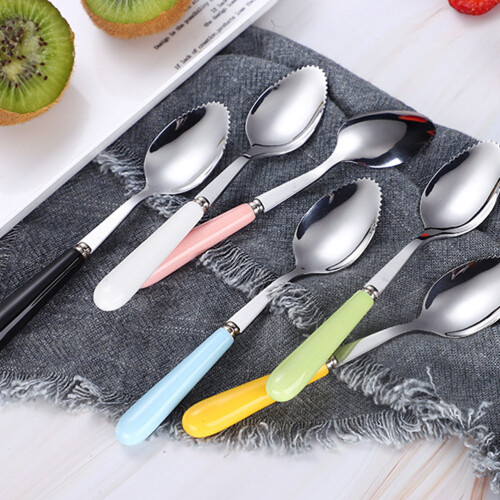6 Pcs Multipurpose Fruit Spoons Wear-Resistant Feeding Spoons 2