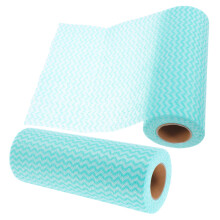 10Rolls Washable Towels Non-Woven Kitchen Cloths Green