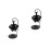 2Pcs Hanging Cauldron Wax Melt Burner Black Essential Oil Diffuser 4