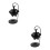 2Pcs Hanging Cauldron Wax Melt Burner Black Essential Oil Diffuser 5