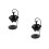 2Pcs Hanging Cauldron Wax Melt Burner Black Essential Oil Diffuser 8