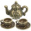 2 Sets Mini Metallteekannen Mit Teetasse, Für Mini 1