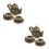 2 Sets Mini Metallteekannen Mit Teetasse, Für Mini 6