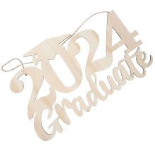 Abschlussfeier 2024 Holzschild Accessoire Party