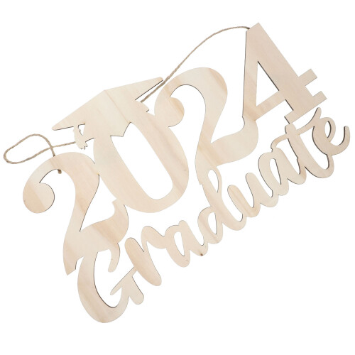Abschlussfeier 2024 Holzschild Accessoire Party
