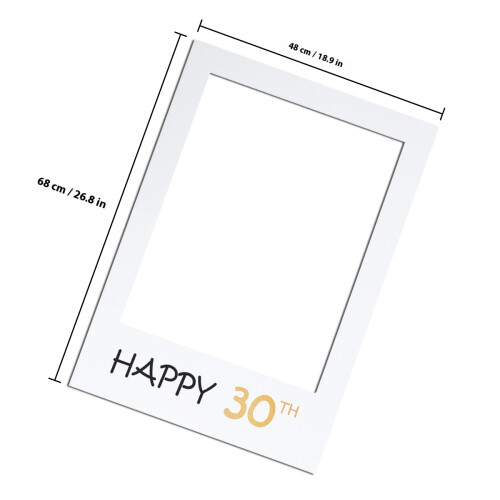 Happy 30. Diy Papier Bilderrahmen Accessoires 2