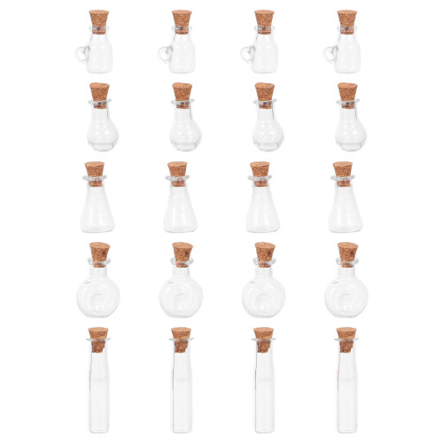 80 Mini Glasflaschen Mit Korkverschluss Für Bastelarbeiten 2