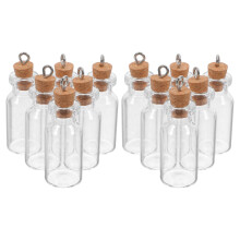 60 Unidades Mini Frascos De Vidrio Con Tapón De 3 Ml