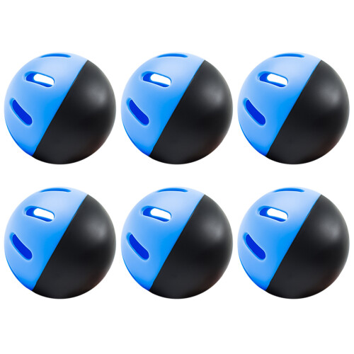 6-teiliges stoßdämpfendes Baseball-Trainingsset, 74 mm-Blau