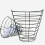 Ergonomischer Golfballhalter aus Stahldraht, Korb,-L 6
