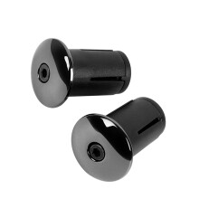 Aluminum Alloys Bike Handlebars Plugs Anti-Electroplated black