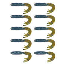 10pcs Curl Tail Soft Baits Fishing Lures Swimbait-Color 2