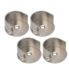 16 Vorhangstange Römische Halterungen 28mm Wandmontage