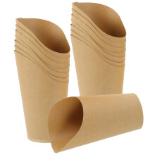 100 Stks Frietjes En Kroketten Cups Schuine Restaurant Accessoire