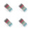 4 Sets Micro Applicator Brush: Wegwerp Lippenborstel Met Katoenen Tip 4