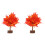 2Stück Herbst Ahornbaum Modell Künstliche Bonsai 4