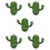 5 Pièces Crochet En Forme De Cactus Mural Porte- Serviette 10