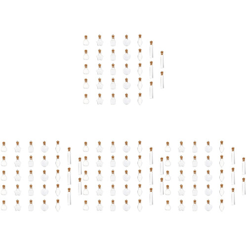 120 Pezzi Barattoli Trasparenti Con Tappi 1