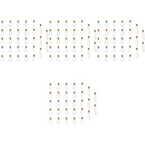 120 Pezzi Barattoli Trasparenti Con Tappi 2