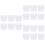 18 Stks Silicone Bekerdeksel Antislip Mokhouder Keramisch Wit 7