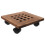 1pack Durable Plastic Movable Flower Stand 9.8x9.8in In Brown 1