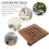 1pack Durable Plastic Movable Flower Stand 9.8x9.8in In Brown 10