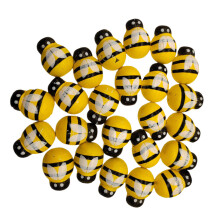 144 Bienen Bastelbögen Gelb