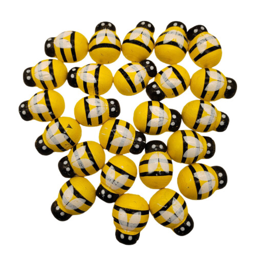 144 Bienen Bastelbögen Gelb 1