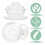 1 Set Glazen Dessertbowl Met Voor Voedselservering 7