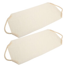 10 Dehnbare Peeling-Duschlappen Für Körperpflege, Beige